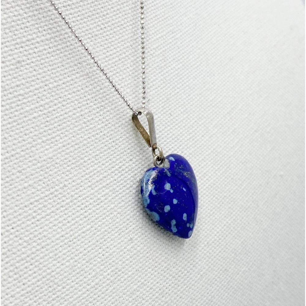 Lapis Lazuli Heart Pendant Necklace